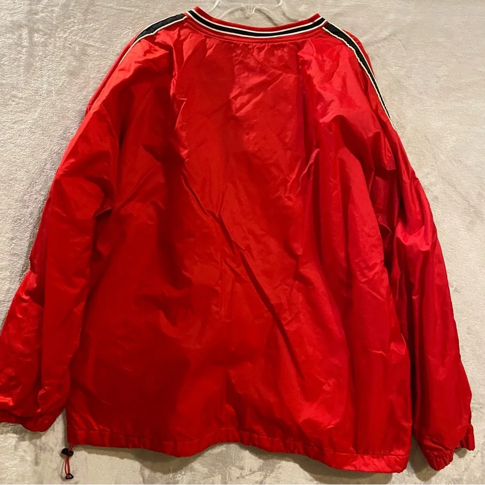 Vintage Ohio State Jacket Men's 2X Red Vneck Pullover Lined Spellout OSU College